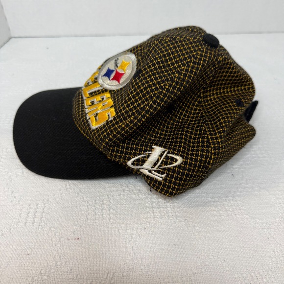 Pittsburgh Steelers NFL Pro Line Logo Athletic Hat Cap Adjustable Houndstooth - Picture 2 of 5